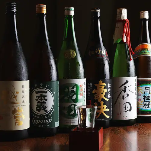 豊富な日本酒で至福の時間