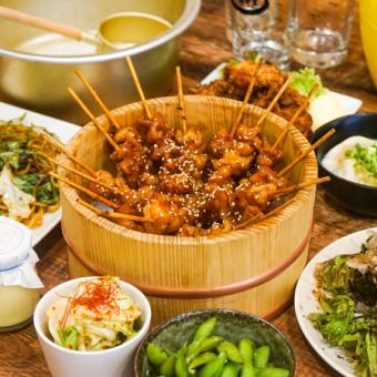 [For welcoming and farewell parties! 2 hours of all-you-can-drink included] Bamboo course ◆ The most luxurious and cost-effective plan with 8 dishes to enjoy!