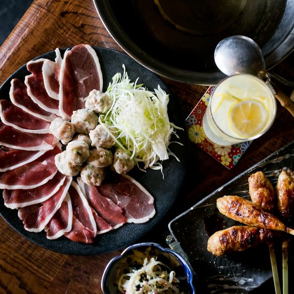 "For banquets, drinking parties, and after parties" 120-minute all-you-can-drink course from 4,500 yen including shabu-shabu and seasonal kneaded meat