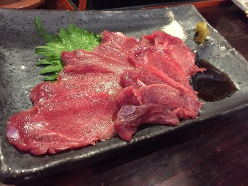 Deer sashimi