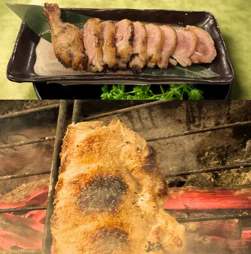 鴨もも肉1本焼き
