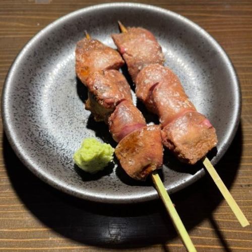 White liver skewers