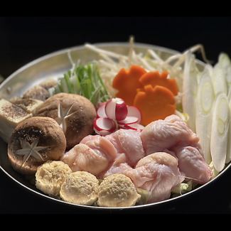 Mizutaki hotpot (white/red)