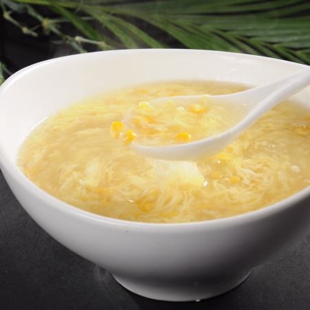 Egg corn soup