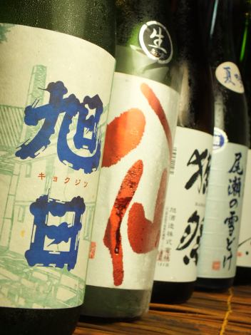 全国各地の希少なお酒も豊富にご用意