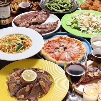 [Monday - Thursday, Saturday and Sunday only] Banquet course! 10 dishes with 3 types of all-you-can-eat + 2.5 hours all-you-can-drink 6,500 yen ⇒ 5,350 yen