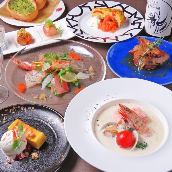 [Private room guaranteed] 120 minutes of all-you-can-drink included♪ Introducing a white bouillabaisse course made with cheese that will warm your heart and body! 9 dishes 6,900 yen (tax included)