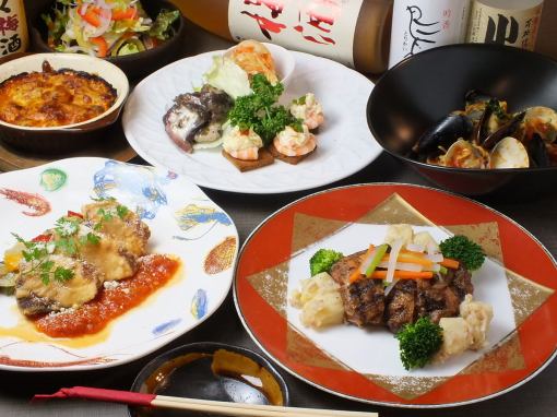 [Private room guaranteed] [Food only] One plate per person! For a banquet ◎ 10 course course 2900 yen
