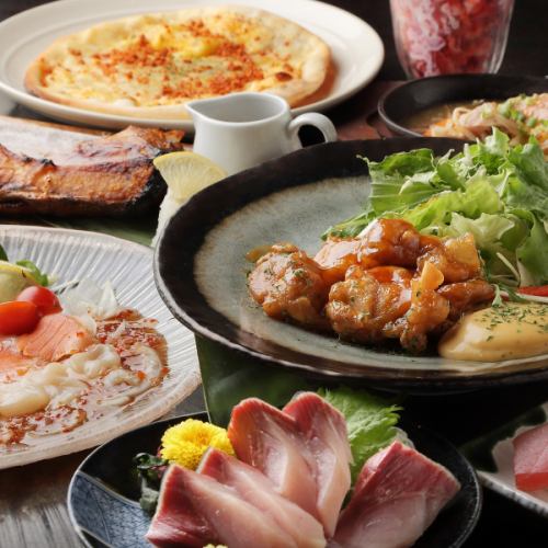 【Stomach full ♪ Eat and drink and have fun ♪ Including draft beer 90 minutes Eat all you can eat 3280 yen (excluding tax)