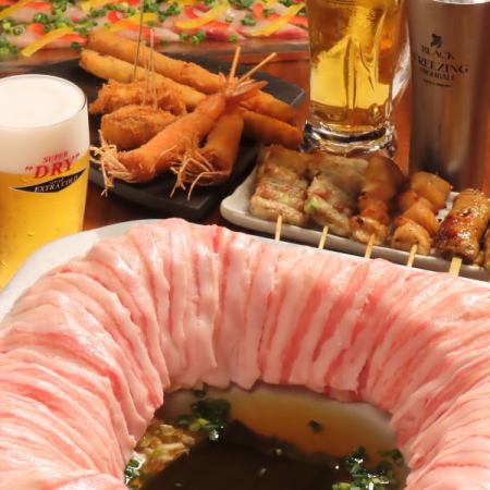 【炊き肉鍋コース】当店1番人気の和風味♪クーポンで、飲放 2h→2,5h ＋ 料理全8品