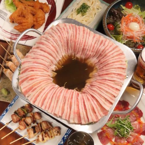 【炊き肉鍋コース】当店1番人気の和風味♪クーポンで、飲放 2h→2,5h + 料理全8品