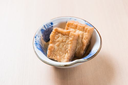 Deep-fried tofu/beef tendon each