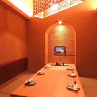 <Semi-private room> A private room for 4 people with a great atmosphere.