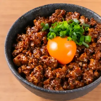 鶏肉味噌ご飯