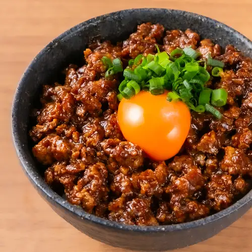 鶏肉味噌ご飯
