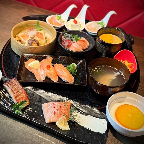 【ランチ・予約限定】サーモン会席