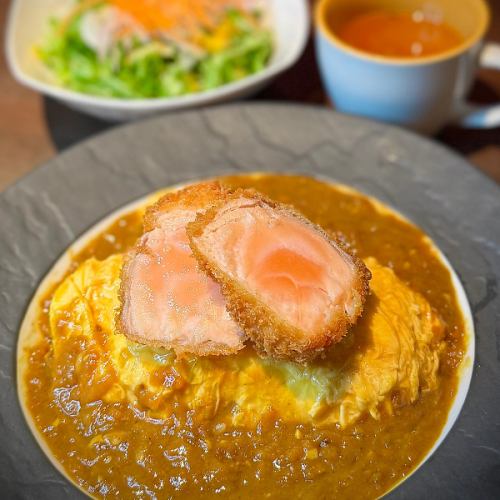 （夏季限定）サーモンレアカツオムカレーランチ