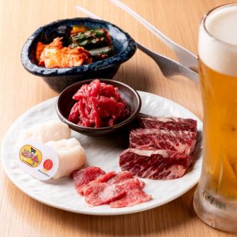 カウンター席限定の「ちょいのみセット」◎何がうれしいって、肉もんのちょいのみは選べちゃうんです♪