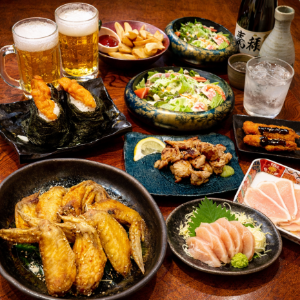 【ヤマト堪能ゆったりコース】3時間生付き飲み放題◎全8品　『6000円＝＞5000円』