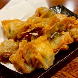 一口鶏しそ揚げ餃子