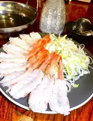 Red shrimp shabu-shabu