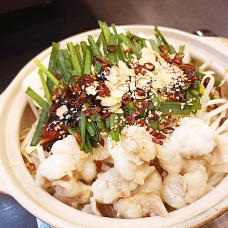 【2.5時間飲み放題付き】刺身ともつ鍋コース　5500円（税込）