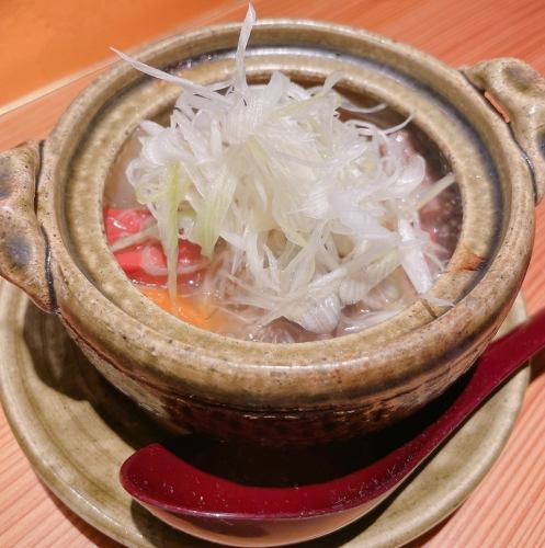 Stewed beef tongue with salt