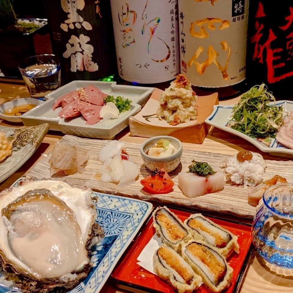 [1 minute from Hiyoshi Station] Unconventional Japanese cuisine and vacuum-preserved raw sake in a high-quality space