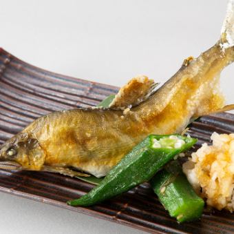 鮎一本焼き