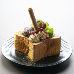 honey toast matcha