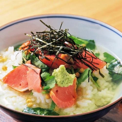 Ochazuke (pickled plum, salmon, mentaiko)