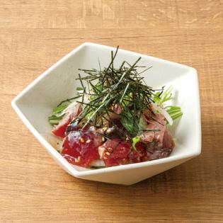 鰹のたたき ねぎ塩だれ和え