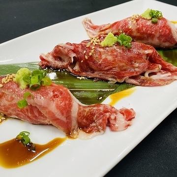 沖縄県産和牛の握り（３貫）