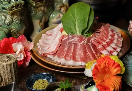 今帰仁アグーしゃぶしゃぶ堪能セット