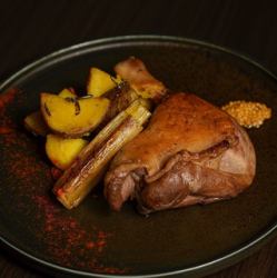 Duck thigh confit