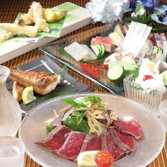 [OK on the day!] Seasonal sashimi/seafood and vegetable tempura/seafood kamameshi (8 items in total) ★4,000 yen