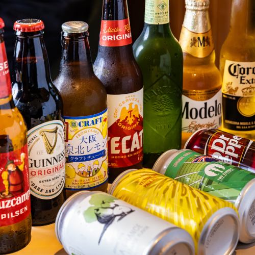 全国から厳選したクラフトビール、個性豊かな味わいを取り揃え多彩に