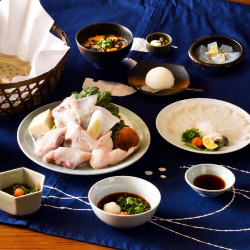 ◆《下关直送》A5级天然虎河豚套餐（6道菜）10,000日元（含税）