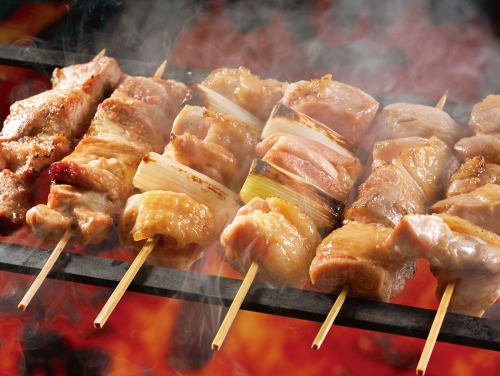 Charcoal-grilled special skewers