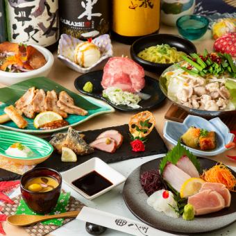 November [For Year-end Party Preview] 2 hours of all-you-can-drink included ◆ Banquet classic Akatsuki course [with hotpot] 10 dishes in total * 5,000 yen