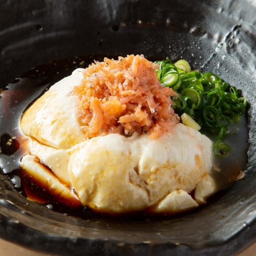 Chilled Oboro Tofu with Whitebait and Mentaiko