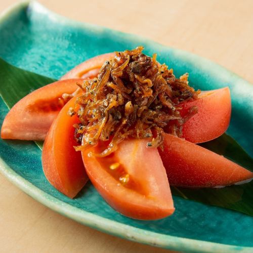 Tomatoes with dried sansho pepper