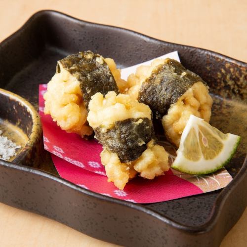 Milt Tempura Wrapped in Nori Seaweed