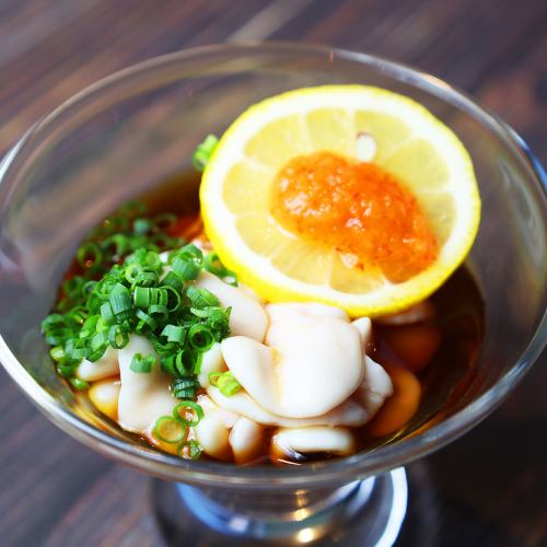 Hokkaido Natural Shirako Tossed with Orange Ponzu Sauce