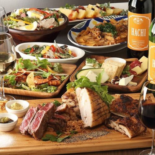 Enjoy our proud meat with an all-you-can-drink course