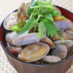 Clams soup