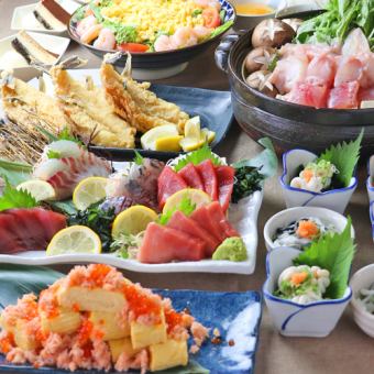 Winter banquet reservation benefits [3-hour banquet] All-you-can-drink, monkfish hotpot, bluefin tuna, fresh fish, milt, crab... the finest course