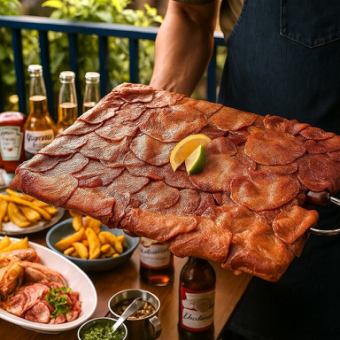【牛タンBBQ】牛タンをメインに牛豚鶏も付いたボリューム満点BBQプラン!ご飯食べ放題/飲み放題付