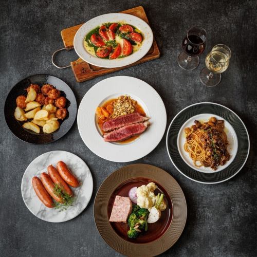 【忘年会に】ボリュームも華やかさも満点！鴨肉ステーキがメイン！旬の食材を使ったパスタなど全7品6,000円