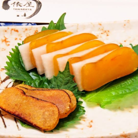在Tawaraya，我們使用長崎的Jigemon提供大量單點菜餚，並搭配稀有品牌的清酒♪